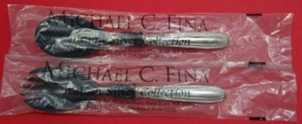 Impero by Zaramella Argenti Sterling Silver Salad Serving Set 2pc w/Horn New