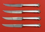 English Shell by Lunt Sterling Silver Steak Knife Set 4pc HHWS  Custom 8 1/2"