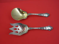 Baronial Old by Gorham Sterling Silver Salad Serving Set GW AS  9 1/4"