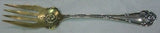 Rustic by Towle Sterling Silver Beef Fork Gold Washed 7 1/4"