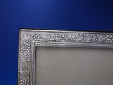 Silverplate Tabletop Picture Frame with Grapes Vintage 11 1/2" x 9 1/2" (#7094)