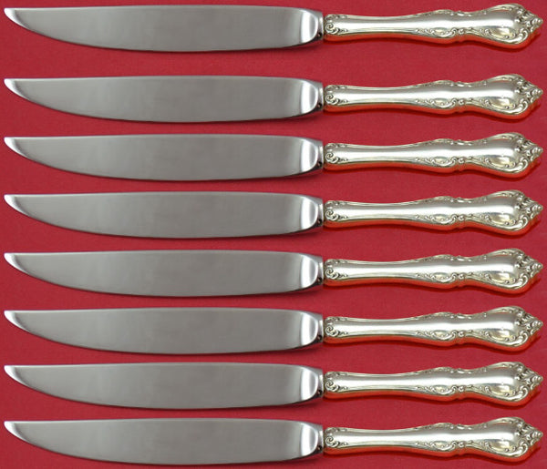 Debussy by Towle Sterling Silver Steak Knife Set 8pc Not Serrated Custom