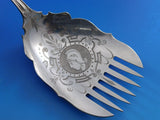 Dew Drop by Shiebler Sterling Silver Vegetable Fork BC Medallion of Warrior 10"