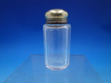 English Victorian Sterling Silver & Glass Dresser Jar Round London 1896 (#6631)