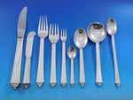Pyramid by Georg Jensen Sterling Silver Flatware Set 6 Service 56 pieces Dinner