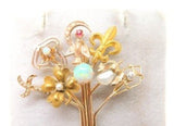 14k and 10k Gold Victorian Stick Pin Collection Tree Brooch Jewelry (#J636)
