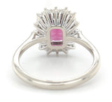 14k White Gold 2.37 Carat Genuine Natural Umbalite Garnet Diamond Ring (#J7565)