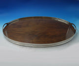 Marquise by Tiffany and Co Sterling Silver Wood and Glass Gallery Tray (#5939)