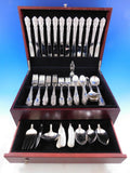 Tiger Lily Festivity by Reed & Barton Silverplate Flatware Set 12 Service 104 pc