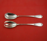 Page Brothers (P. Freres) French Sterling Silver Salad Serving Set 2pc w/ Clover