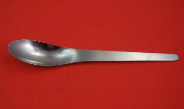 Arne Jacobsen  Matte by Georg Jensen Stainless Steel Dessert Spoon #021 7 3/8"