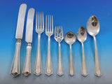 Arcadia by SSMC - Saart Sterling Silver Flatware Set 12 Service 105 pcs S Mono