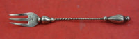 Russian Sterling Silver Cocktail Fork twisted with 3-D finial 5 1/8"