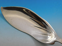 Lap Over Edge Acid Etched by Tiffany Sterling Silver Fish Server Butterflies 13"