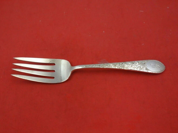 Colonial Engraved by Gorham Sterling Silver Cold Meat Fork Straight Tines 7 7/8"