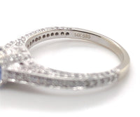 14k White Gold 1.15 Carat Genuine Natural Sapphire and Diamond Ring (#J7178)