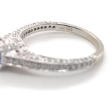 14k White Gold 1.15 Carat Genuine Natural Sapphire and Diamond Ring (#J7178)