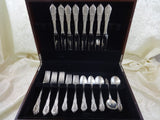 Rose Point by Wallace Sterling Silver Flatware Set for 8 Service 40 pcs Dinner