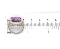 14k Gold Filigree Art Deco Large 7.90 Carat Genuine Natural Amethyst Ring #J7016