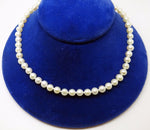 Cultured Freshwater Pearl Necklace Strand with 10k Gold Clasp (#J3236)