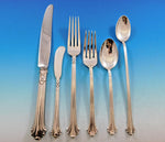 Silver Plumes by Towle Sterling Silver Flatware Set for 8 Service 50 pcs Dinner