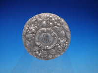 Rose By Stieff Powder Jar with Sterling Silver Lid and Daisy Jar Repousse #4396