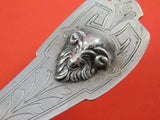 Ram by Schohay and Ludwig Coin Silver Oyster Ladle Scalloped Bowl BC 3D Ram