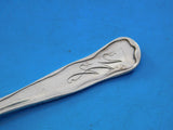 Lap Over Edge Acid Etched by Tiffany Sterling Coffee Spoon with Plants 4 3/4"