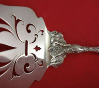 Les Six Fleurs by Reed and Barton Sterling Silver Waffle Serving 11" Antique