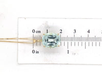 14k Yellow Gold 6.78 Carat Antique Cushion Cut Genuine Aquamarine Pendant #J6730
