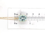14k Yellow Gold 6.78 Carat Antique Cushion Cut Genuine Aquamarine Pendant #J6730