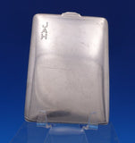 William Kerr Sterling Silver Cigarette Case GW Interior Engraved 3 Golfers #8330