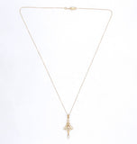 10k Yellow Gold Victorian Diamond Lavaliere with Pearl Drop (#J6429)