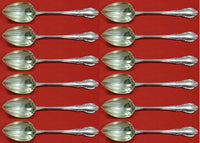 Legato By Towle Sterling Silver Grapefruit Spoon Custom Set 12 pcs Fluted 6"