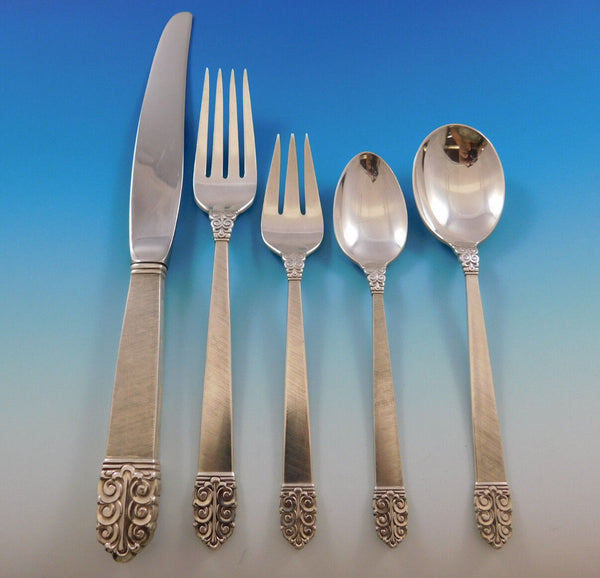 Northern Lights International Sterling Silver Flatware Set Service 43 pc Dinner