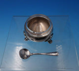Bougainville by Hacker and Hermann Silverplate Salt Dip with Spoon Set (#5068)