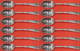 English Shell by Lunt Sterling Silver Teaspoon Set 12 pieces 6"