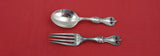 Old Colonial By Towle Sterling Silver Baby Set 2-pc 4 1/2"