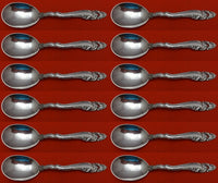 Decor by Gorham Sterling Silver Cream Soup Spoon Set 12 Pieces 6 1/2"