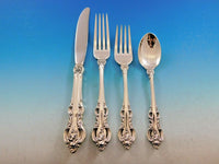 El Grandee by Towle Sterling Silver Flatware Set for 12 Service 61 pieces