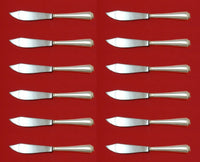 Fairfax by Durgin-Gorham Sterling Silver Fish Knife Custom Set 12 pcs 8 1/4"