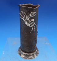 Mixed Metals by Gorham Sterling Silver Desk Item Pen Holder w/Crabs #W37 (#8436)