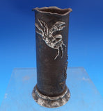 Mixed Metals by Gorham Sterling Silver Desk Item Pen Holder w/Crabs #W37 (#8436)