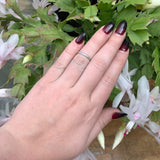 Platinum Chevron Wedding Band Ring with Beaded Edge Size 6 Jewelry (#J6288)