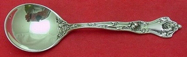 Intaglio By Reed and Barton Sterling Silver Bouillon Soup Spoon Peony 5 1/4"