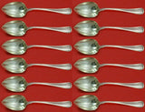 Old French by Gorham Sterling Silver Grapefruit Spoon Custom Set 12 pcs Fluted