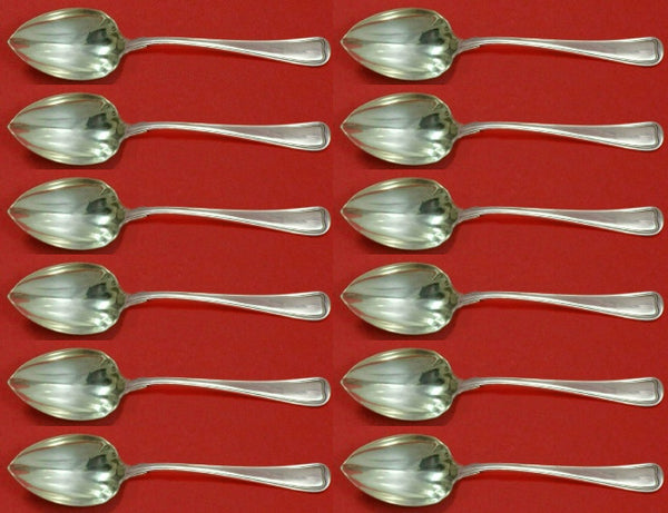 Old French by Gorham Sterling Silver Grapefruit Spoon Custom Set 12 pcs Fluted