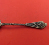 German Sterling Silver Demitasse Spoon GW Scalloped Bowl Fancy 4 1/4" Figural