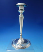 Fourteenth Century by Shreve Sterling Silver Candlestick Pair 8 1/2" (#5582)