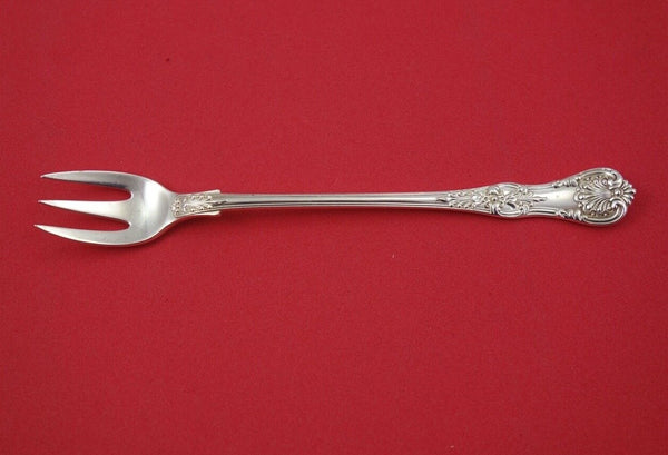 English King by Tiffany and Co Sterling Silver Cocktail Fork round old 6"